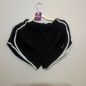 Nike Black Athletic Shorts with White Trim